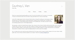 Desktop Screenshot of courtneyvien.com