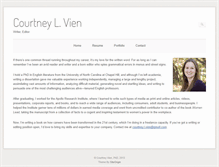 Tablet Screenshot of courtneyvien.com